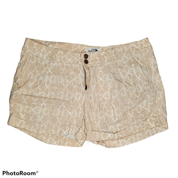 The North Face Pants - The North Face shorts in cream and white size 14